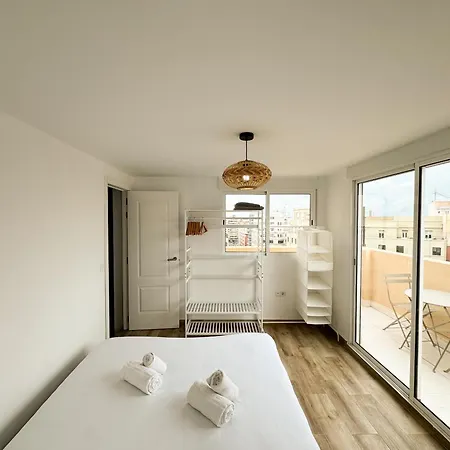 公寓 Increible Atico Con Terraza En El Centro De